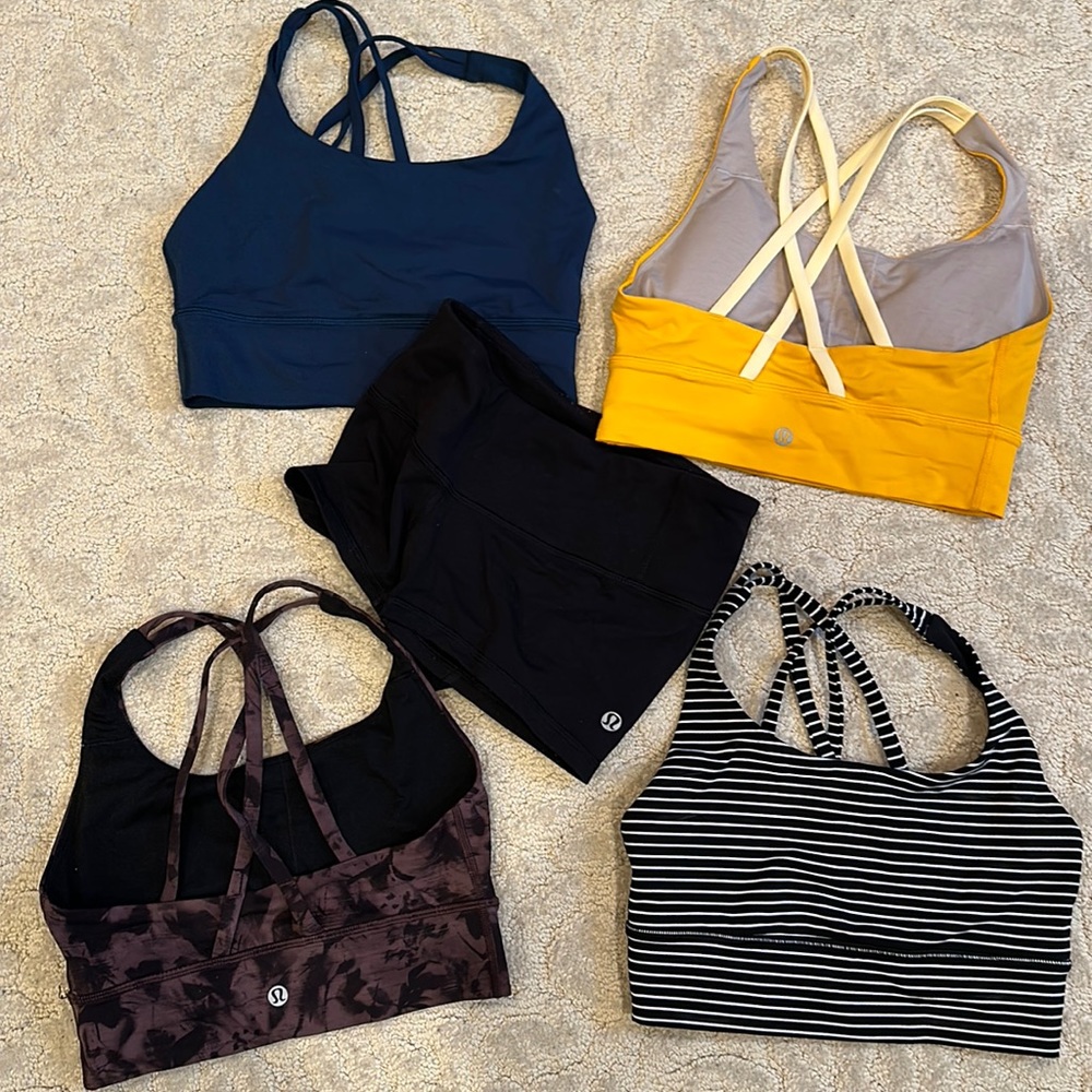 4 Sports bra and bootie shorts